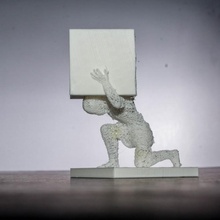 atlante premio giardino cubo reticolo xyz 3d print model - Mito3D