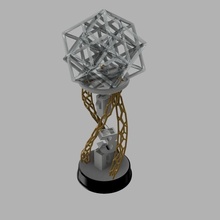 3d printing industry awards 2018 trophy & garden 3dprint lattice 3dprintingindustryawards2018 3d print model - Mito3D