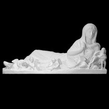 reclining statue personification winter scan children woman allegory 3d print model - Mito3D