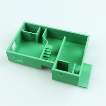 duplex house ground floor plan education 3d print model - Mito3D