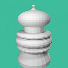 pawn chess piece tinkercad 3d print model - Mito3D