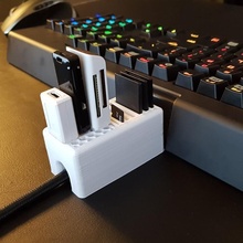 cable túnel USB Dakota Sur tarjeta soporte artilugio electrónica SD micro 3d print model - Mito3D