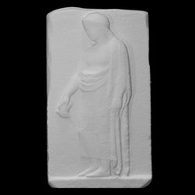 funerary relief boy scan 3d print model - Mito3D