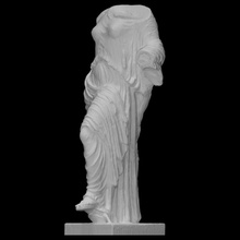 statua cosiddetto Afrodite tartaruga scansione dea greco mitologia mito 3d print model - Mito3D