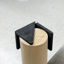 center finding jig & garden tool wood dowel rod tube woodwork 3d print model - Mito3D