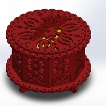 takı durum kılıf Bahçe jewelrycase portajoias 3d print model - Mito3D
