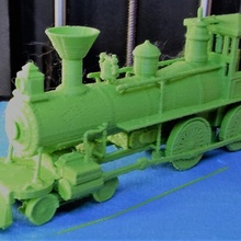 no 8 locomotive toys & games trains wildwest markfluharty locomotives 3dtrains 3d print model - Mito3D