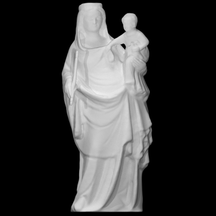 vierge Marie analyse 3D print model - Mito3D