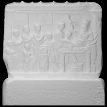 votive relief hero banquet scan 3d print model - Mito3D