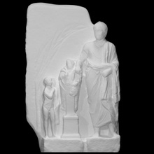 grave relief victor scan victory athlete 3d print model - Mito3D