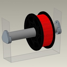 Spule Halter Unterstützung Ikea Samla bauen 3d Drucker Box Filament Spulenhalter Lager 3d print model - Mito3D