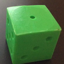 weighted dice tabletop cheat 3d print model - Mito3D