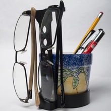 lunettes titulaire soutien jardin bureau pot supporter porte plume tatillon 3d print model - Mito3D