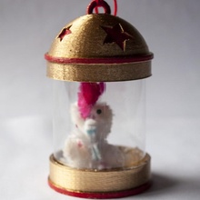 ricordo lanterna giardino Natale contenitore ornamento 3d print model - Mito3D