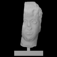 head man scan portrait fragment 3d print model - Mito3D