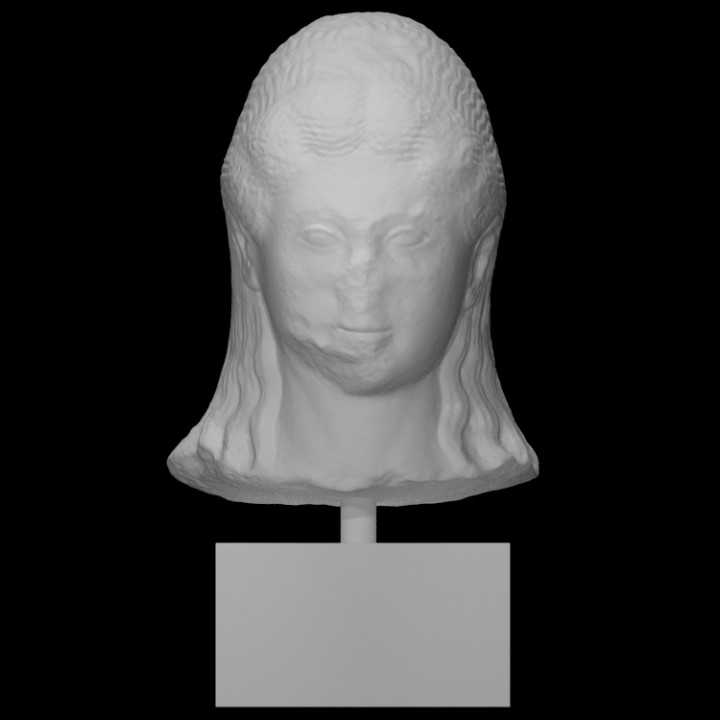 weiblich Kopf Scan Porträt 3D print model - Mito3D