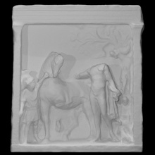 grave relief heroized deceased scan hero 3d print model - Mito3D