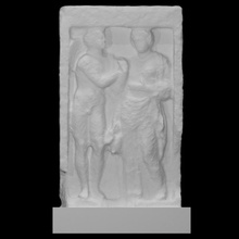 rilievi funerario monumento electra riconosce fratello orli scansione sollievo 3d print model - Mito3D
