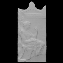 funerary relief mynno scan woman 3d print model - Mito3D