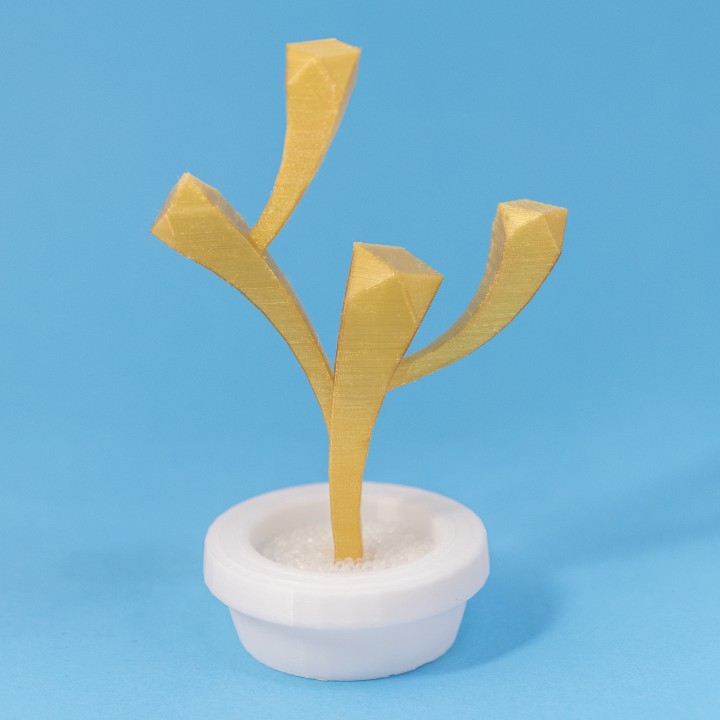 extraterrestre jardín planta maceta 2 decoración escultura florero resumen suculento joyería 3D print model - Mito3D