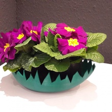 egg pot & garden flower easter flowerpot easteregg 3d print model - Mito3D