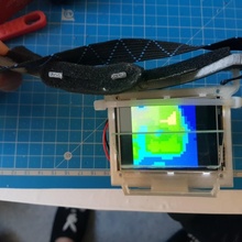 ojo térmico lentes artilugio electrónica cámara adafruit térmica 3d print model - Mito3D