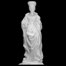 sainte odile huy scan christian mythology sculpture statue wood religion 3dprint paint 3dscan saint catholic culturalheritage polychromy chruch 3d print model - Mito3D