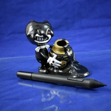 inky bendy stylus holder & garden cartoon machine wacom ink batim inkwell 3d print model - Mito3D