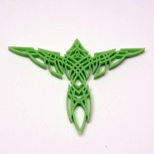 celtic eagle & garden pendant art keychain necklace celticdesign 3d print model - Mito3D