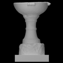 water basin high stand scan 3d print model - Mito3D
