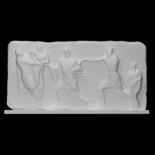 friso losa iónico templo ilissos Atenas 3 escanear fragmento 3d print model - Mito3D