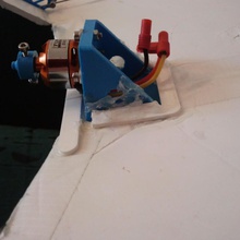 rc motormount pusher propeller gadgets & electronics plane flyingwing versa flitetest 3d print model - Mito3D