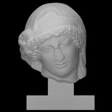 head mourning penelope scan portrait woman 3d print model - Mito3D