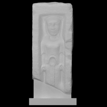 votive relief female figure scan woman 3d print model - Mito3D
