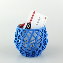 elegant drop visiting card bowl & garden 3d print model - Mito3D