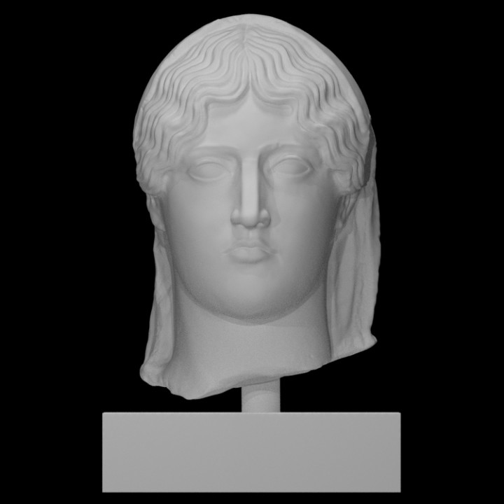 head so-called aspasia scan female portrait woman 3D print model - Mito3D