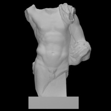 torso hellenistic ruler hero scan man male 3d print model - Mito3D