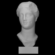 portrait hellenistic queen arsinoe iii egypt scan female head woman 3d print model - Mito3D