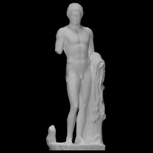 statue youthful heracles scan ancient greece greek hero man mythology male myth 3d print model - Mito3D