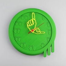 finger counting wall clock & garden 3d print model - Mito3D