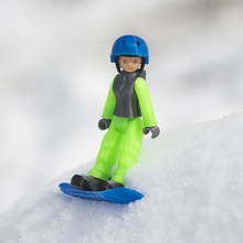 muchacha nieve ventilador Arte acción niña deporte juguete minifigura juego 3d print model - Mito3D