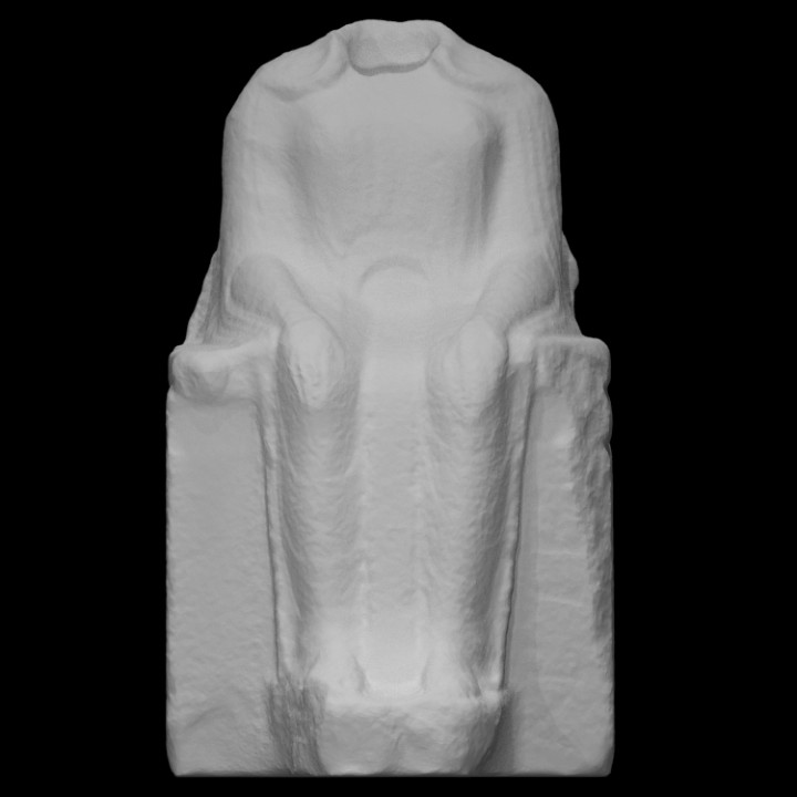 enthroned woman scan female 3D print model - Mito3D