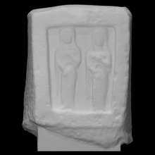 votive relief goddesses scan goddess mythology 3d print model - Mito3D