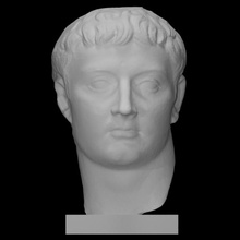 baş Tiberius taramak Vesika Roma imparator parça Tyran 3d print model - Mito3D