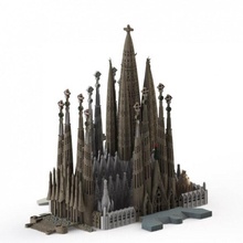 Sagrada Familia tamamlayınız barcelona mimari bina tanınmış gotik kule kilise Avrupa kale ispanya Scantheworld katedral dönüm noktası mimar bazilika catalunya Gaudi Katalonya 3d print model - Mito3D