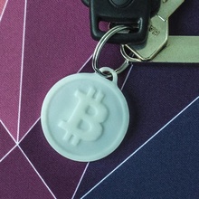 crypto keychain bitcoin fashion & accessories coin diy cryptocurrency btc 3d print model - Mito3D