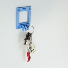uk light switch surround key holder & garden lightswitch 3d print model - Mito3D