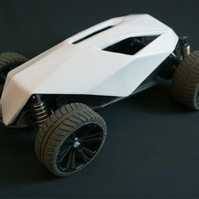 oyuncak rc araba yeniden tasarlamak kafatası vücut arabalar oyuncaklar vektör 3d print model - Mito3D