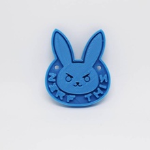 aşırı izleme d va tavşan anahtarlık hayran Sanat dva 3d print model - Mito3D