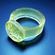 avarice lantern ring jewellery green prop comic corp 3d print model - Mito3D